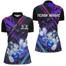 Load image into Gallery viewer, Custom Colorful Bowling League Shirts For Women, Bowling Tournament Team Jerseys IPHW6719