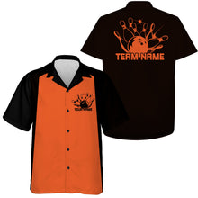 Load image into Gallery viewer, Custom Classic 50S Style Bowling Unisex Hawaiian Shirts, Vintage Bowling Team Outfit IPHW10066
