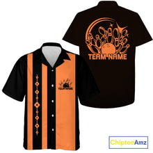 Load image into Gallery viewer, Custom Classic Vintage Bowling Team Shirts, 50S Retro Bowling Button Up ShirtIPHW10871