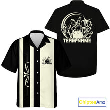 Load image into Gallery viewer, Custom Classic Vintage Bowling Team Shirts, 50S Retro Bowling Button Up ShirtIPHW10874