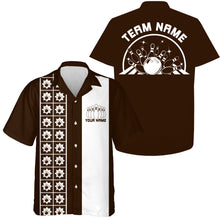 Load image into Gallery viewer, Custom Retro Style Bowling Button Up Shirt, Vintage Bowling Hawaiian Team Shirt IPHW10080