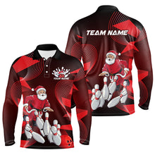 Load image into Gallery viewer, Pink Custom Christmas Bowling Team Shirts For Men, Xmas Bowling Team Outfits Christmas Gifts IPHW7858