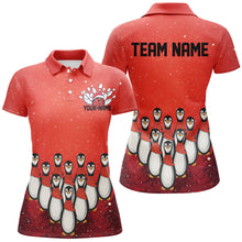 Load image into Gallery viewer, Custom Christmas Bowling Shirts For Women, Funny Penguin Bowling Pins Bowling Team Outfit IPHW7869