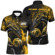 Load image into Gallery viewer, Custom Multi-Color Dragon Bowling Team Polo And Quarter-Zip Shirts For Men, Women, Kids IPHW5874