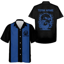 Load image into Gallery viewer, Custom Flame Skull Hawaiian Bowling Shirts, Bowling Vintage Shirts For Men And Women IPHW6768