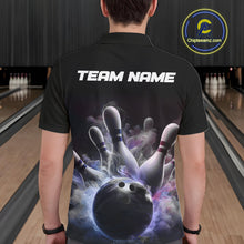 Load image into Gallery viewer, Custom Men Bowling Polo Shirts Smoke Bowling Team Jerseys Strike Bowling Shirts IPHW5402