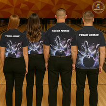 Load image into Gallery viewer, Custom Men Bowling Polo Shirts Smoke Bowling Team Jerseys Strike Bowling Shirts IPHW5402