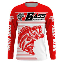 Load image into Gallery viewer, Custom Bass Fishing Jerseys, Largemouth Bass Long Sleeve Uv Protection Fishing Shirts IPHW5757