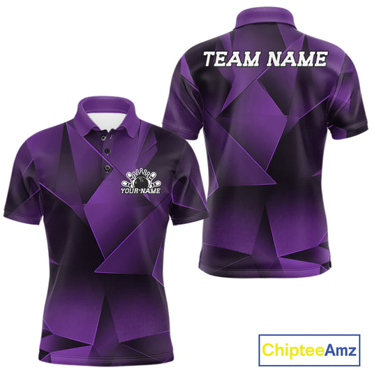 Purple and black sports jersey with customizable text on a white background