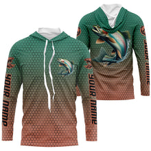 Load image into Gallery viewer, Rainbow Trout Fishing Custom Long Sleeve Tournament Fishing Shirts, Trout Fisherman Fishing Jerseys IPHW6416