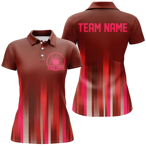 Custom Bowling Jerseys With Name For Women, Personalized Bowling Team Jerseys IPHW4989
