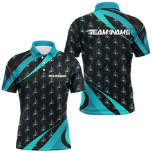 Load image into Gallery viewer, Customized Blue Flame Bowling Shirts For Men And Women, Team Bowling Jerseys With Name IPHW6992