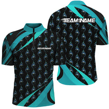 Load image into Gallery viewer, Customized Blue Flame Bowling Shirts For Men And Women, Team Bowling Jerseys With Name IPHW6992