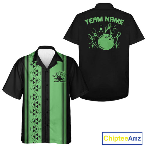 Custom Classic 50S Style Bowling Hawaiian Shirts, Vintage Bowling Team Outfit IPHW10067