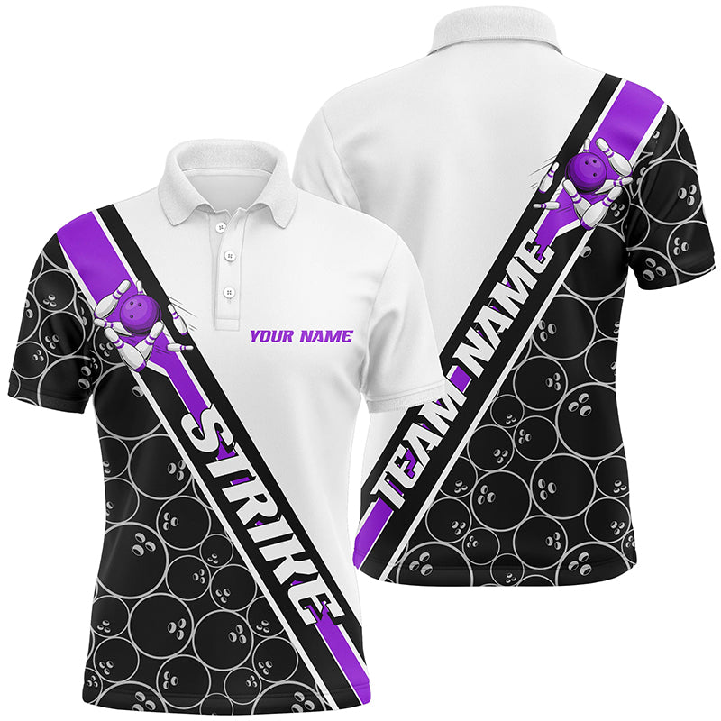Custom Multi-Color Bowling Ball Pattern Team Shirts For Men And Women, Strike Bowling Jerseys Bowlers Outfits IPHW6561