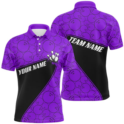 Custom Multi-Color Bowling Ball Pattern Team Shirts For Men And Women And Kids IPHW6563