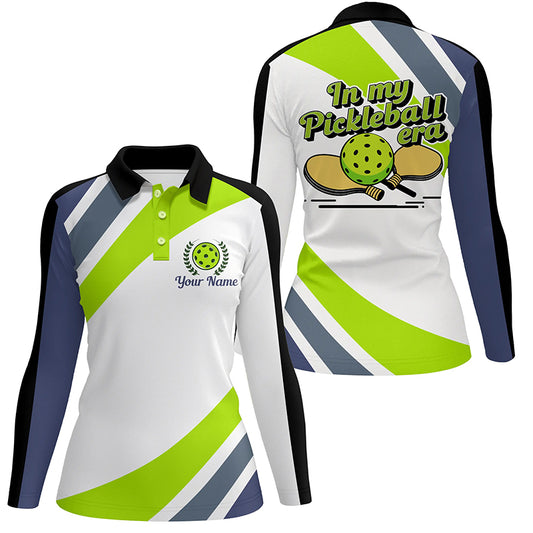 Custom Pickleball Polo Shirts For Men, Pickleball Men Attire Sayings "In My Pickleball Era" IPHW6730