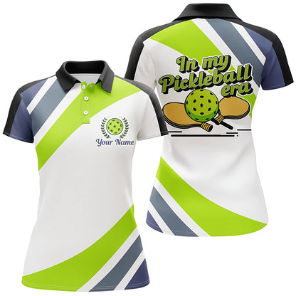 Custom Pickleball Polo Shirts For Men, Pickleball Men Attire Sayings "In My Pickleball Era" IPHW6730