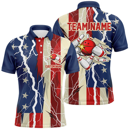 Persnalized American Flag Strike Bowling Team Shirts For Men And Women, Bowler Outfit IPHW5992