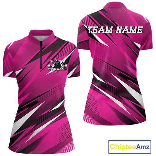 Pink sports jersey with black and white designs, 'Team Name' text, and Chiptee Amz branding.