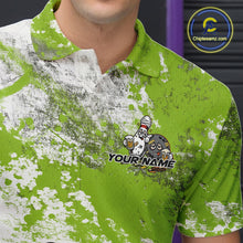 Load image into Gallery viewer, Custom Green Drunk Bowling Ball And Pins Bowling And Beer Shirt, Funny Bowling Jersey IPHW11266