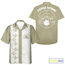 Load image into Gallery viewer, Custom Vintage Retro Style Tribal Bowling Team Hawaiian Shirts, Bowlers Outfit IPHW10082