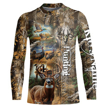 Load image into Gallery viewer, Deer Hunting Camo Customize Name 3D All Over Printed Shirts Personalized gift For Hunting Lovers NQS697