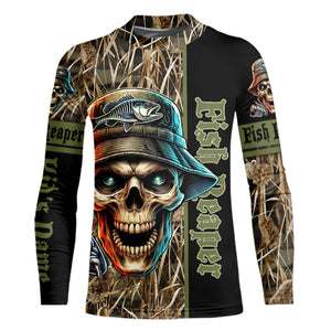 Fish Reaper Camo Customize Name 3D All Over Printed Fishing Shirts, Personalized Gifts NQS212