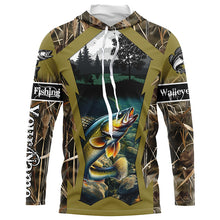 Load image into Gallery viewer, Walleye Fishing Customize Camo 3D All Over Printed Shirts Personalized Gift NQS456