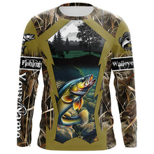 Load image into Gallery viewer, Walleye Fishing Customize Camo 3D All Over Printed Shirts Personalized Gift NQS456