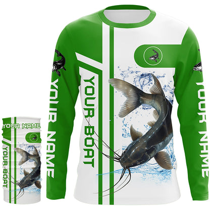 Catfish fishing Customize name and boat name fishing shirts for men, women, Catfish fishing apparel NQS5960