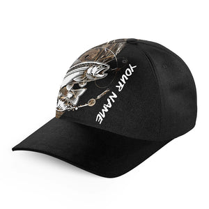 Trout Fishing Tattoo camo Custom fishing hat Unisex Fishing Baseball Angler camo hat NQS2666