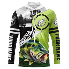 Load image into Gallery viewer, Largemouth Bass Fishing Fish On performance fishing shirt UV protection custom name NQS613