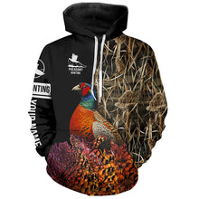 Load image into Gallery viewer, Pheasant Hunting Camo Customize Name 3D All Over Printed Shirts Personalized Hunting gifts NQS631