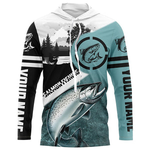 Chinook Salmon ( King Salmon) Fishing customize UV protection performance long sleeve fishing shirts NQS615