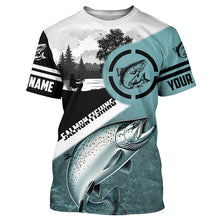 Load image into Gallery viewer, Chinook Salmon ( King Salmon) Fishing customize UV protection performance long sleeve fishing shirts NQS615