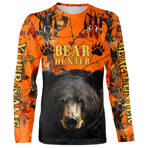 Black Bear Hunting Customize Name 3D All Over Printed Shirts Personalized Hunting gifts NQS637