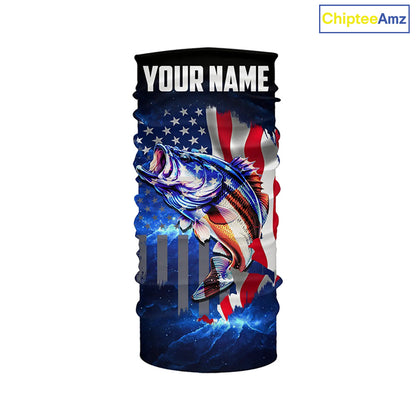 Bass Fishing 3D American Flag patriotic Customize Bass fishing jerseys - personalized fishing gift NQS387