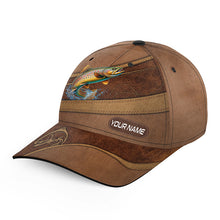 Load image into Gallery viewer, Brown trout fishing hats for men, women custom name baseball best trout fisherman fishing hats NQS5618