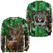 Load image into Gallery viewer, Deer Hunting big game green camo Grim Reaper Custom Name 3D All over print shirts gifts for Hunters NQS4292