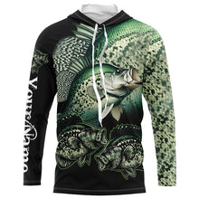 Load image into Gallery viewer, Crappie Fishing Customize Name UV protection long sleeves fishing shirts, gifts for fishing lovers NQS1789