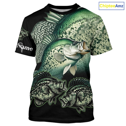 Crappie Fishing Customize Name UV protection long sleeves fishing shirts, gifts for fishing lovers NQS1789