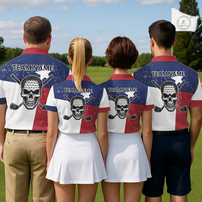 Grunge Texas Flag Golf Polo Shirts For Men Custom patriotic Texas Team Golf outfit for men NQS11240