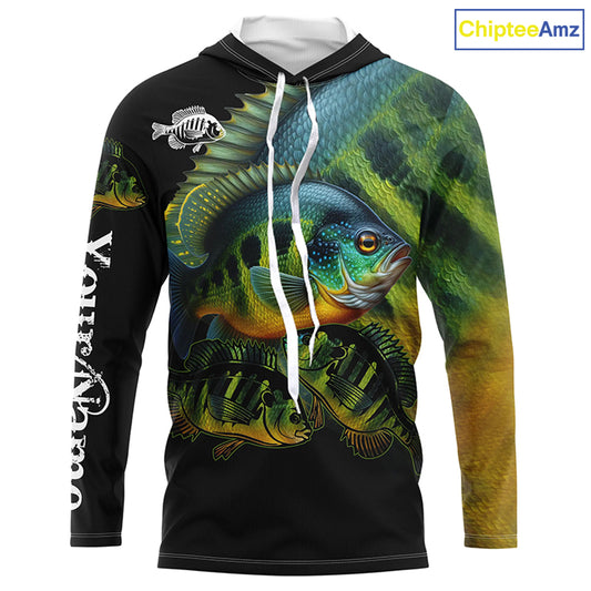Bluegill Fishing Customize UV protection long sleeves fishing shirts, Personalized Fishing Gift NQS2090