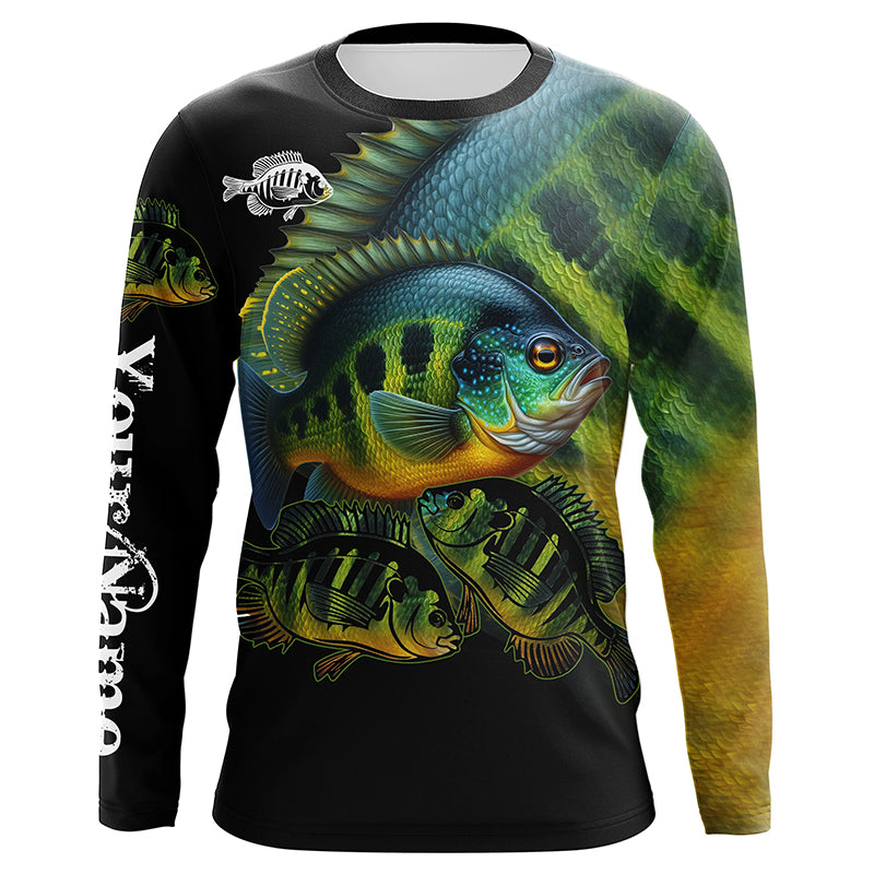 Bluegill Fishing Customize UV protection long sleeves fishing shirts, Personalized Fishing Gift NQS2090