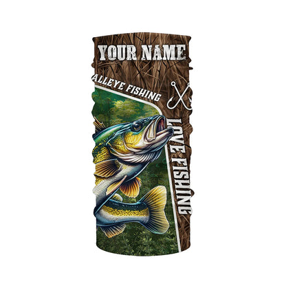 Personalized Walleye Fishing Shirts, Love Fishing Camo 3D All Over Printed Shirts NQS5716