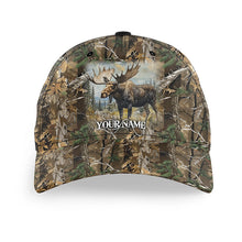 Load image into Gallery viewer, Moose hunting Custom camo hunting hat, Moose hunting hat Unisex Hunting Baseball hat NQS8718