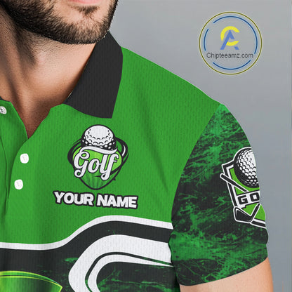 Funny Golf and Beer Green Shamrock Golf shirts for Men Custom St Patrick Team Men's Golf Jerseys NQS11673