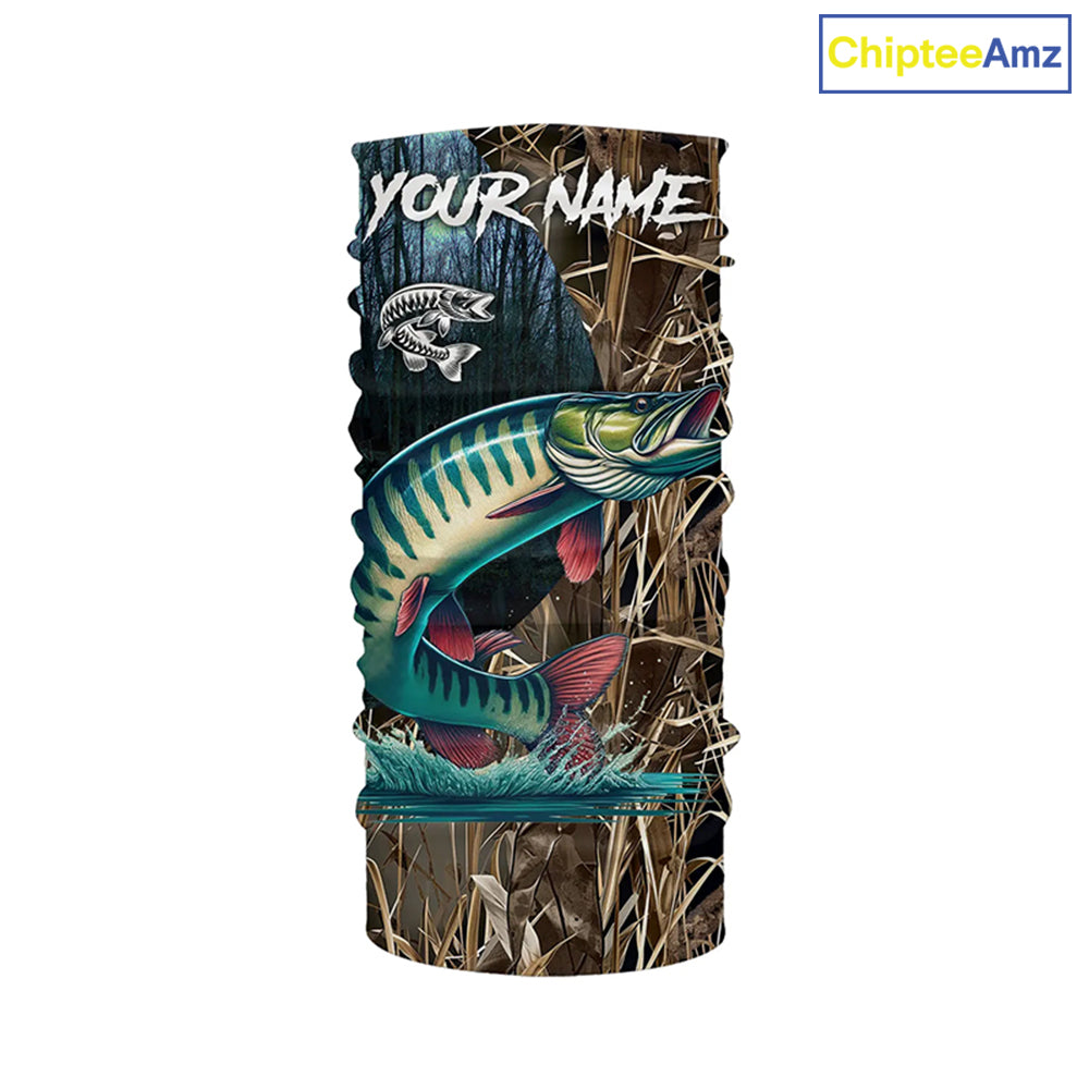 Musky Fishing Customize Name 3D All Over Printed Fishing Camo Shirts, Personalized Fishing Gifts NQS292