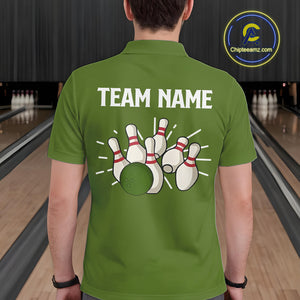 Retro Green argyle pattern Bowling shirts For Men custom bowling team jerseys Bowler Outfits NQS10152